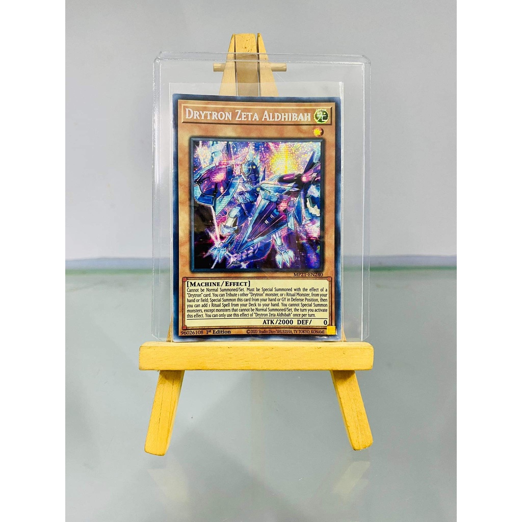 [ Dưa Hấu Yugioh ] Lá bài thẻ bài Drytron Zeta Aldhibah – Prismatic Secret Rare - Tặng bọc bài nhựa bảo quản