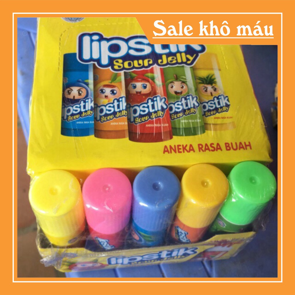 Kẹo dẻo đùn lipstik( hộp 30 lọ)