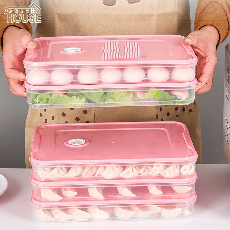 ONLY HOUSE Hộp Đựng Bánh Xếp Để Tủ Lạnh Tiện Dụng