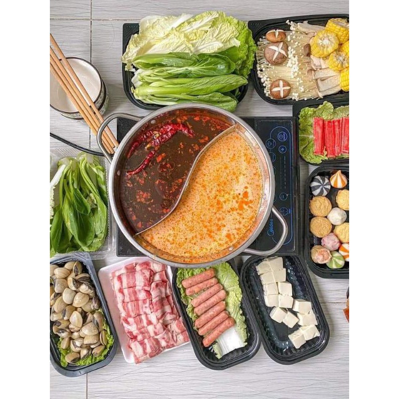 NỒI LẨU 2 NGĂN ĐA NĂNG SIZE 30cm