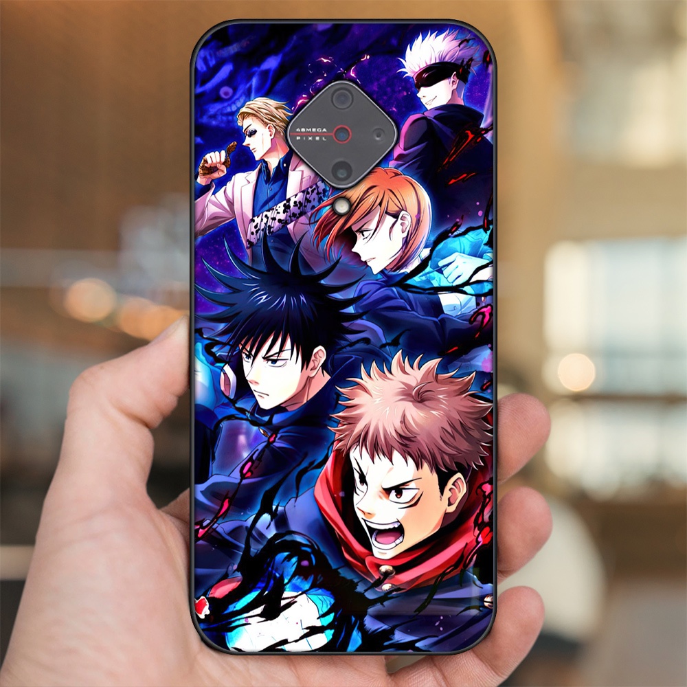 Ốp lưng Vivo S1 Pro viền đen in hình Yuji Jujutsu Kaisen