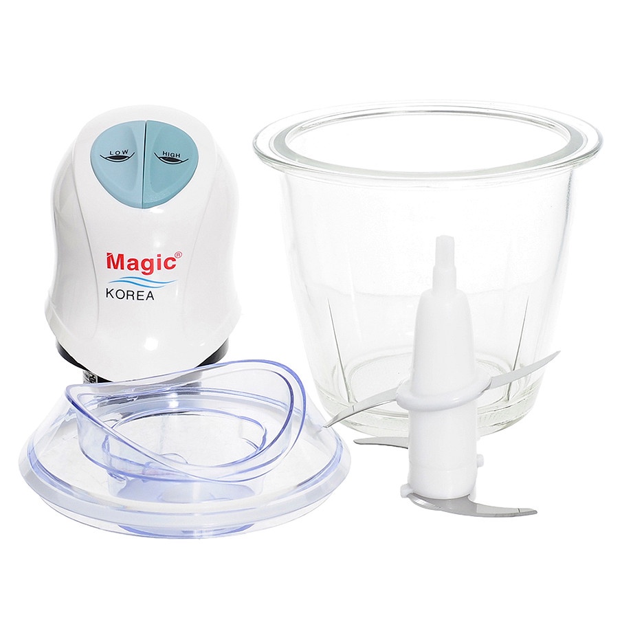 Máy xay thịt xay sinh tố thủy tinh đa năng MAGIC KOREA A 04 2 lưỡi dao kép 400w Hàn Quốc bảo hành 12 tháng An_Anmart