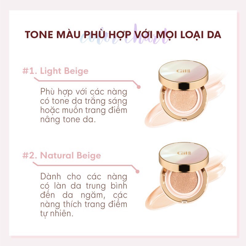 PHẤN NƯỚC GILAA LONG WEAR DD CUSHION – SPF50+/PA+++