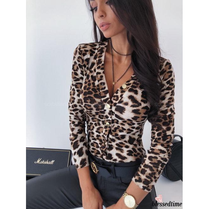 Bodysuit dài tay cổ sâu đan dây phong cách quyến rũ dành cho nữ | BigBuy360 - bigbuy360.vn