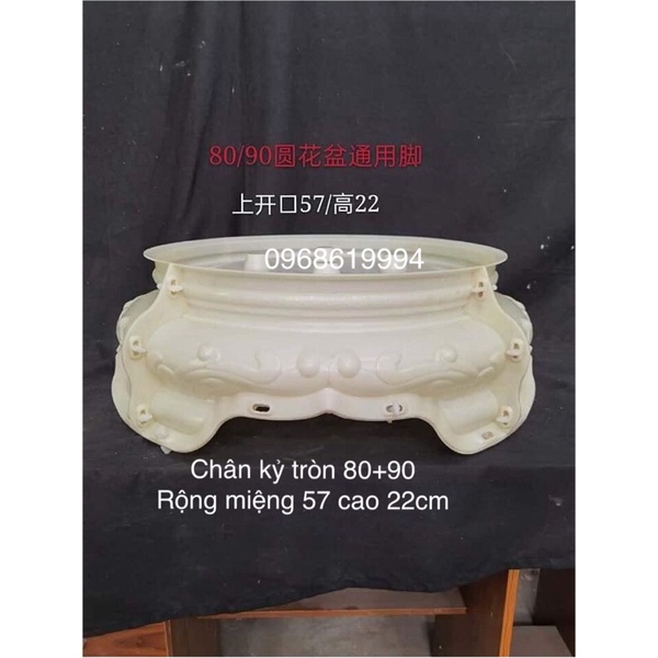 Khuôn đúc chậu tròn 90 chất liệu nhựa abs