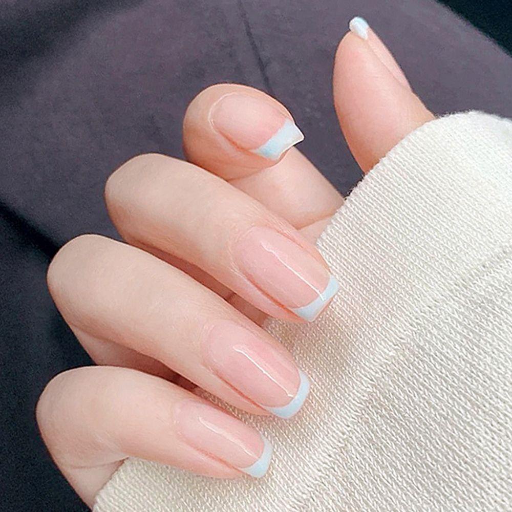 LANSEL Set 500 Móng Tay Giả Hình Mặt Trăng