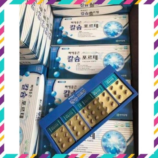 Viên Uống Bổ Sung Canxi Hanmi Hàn Quốc Hộp 120 Viên Hộp Màu Xanh