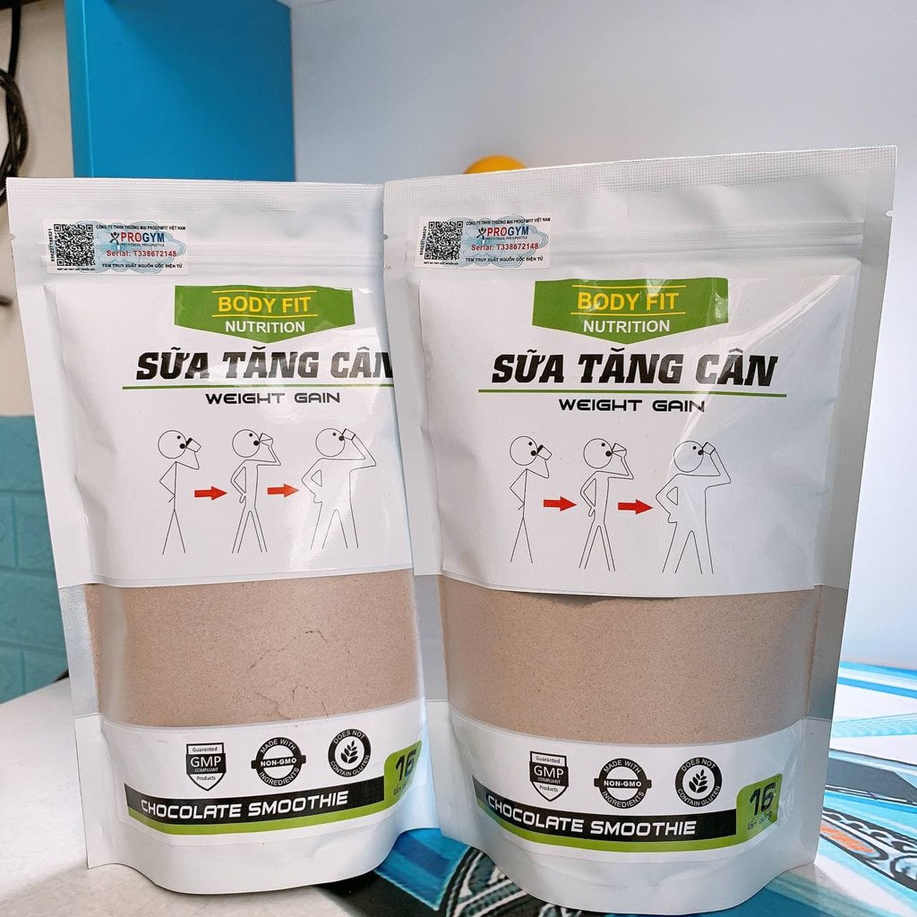 Combo 2 túi Sữa Tăng Cân BodyFit - Weight Gain 1kg