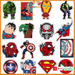 Decal Siêu Nhân Halloween Bé Trai, Bé Gái Không Thấm Nước, Không Dính (Combo 20 miếng)