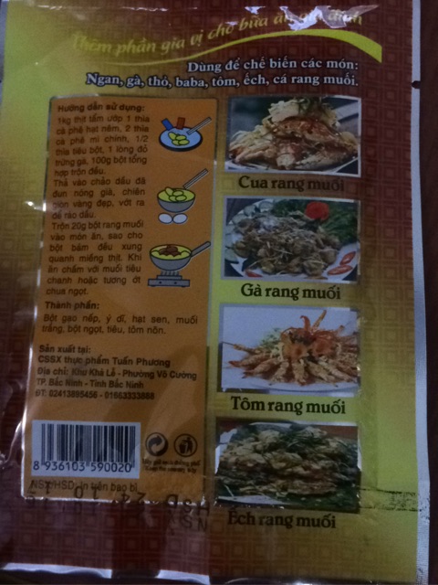 Bột rang muối gói 45g