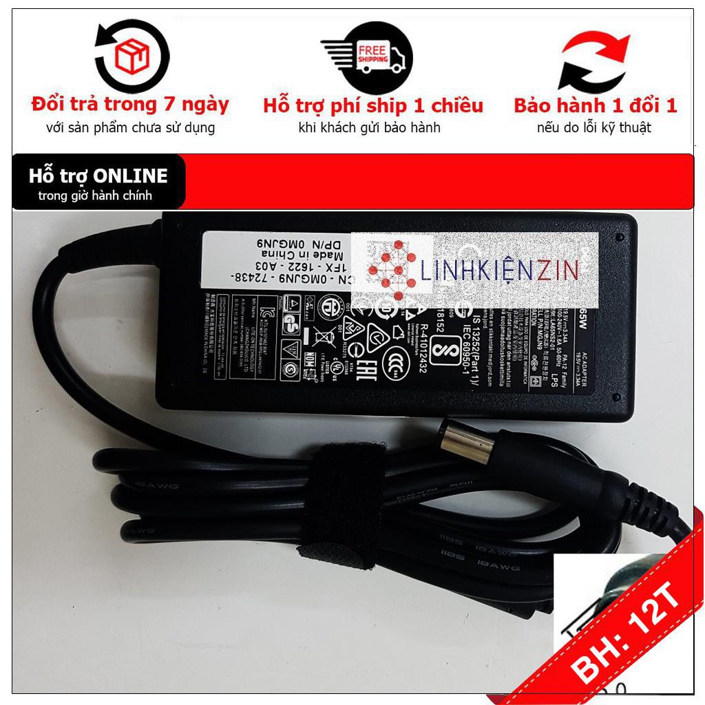 [BH12TH] [- Sạc Laptop Dell Inspiron N3010 N4030 N4050 N5050 1440 19.5V 3.34A ZIN