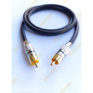 Dây tín hiệu jack cắm bông sen av 2 đầu, bộ 2 dây
