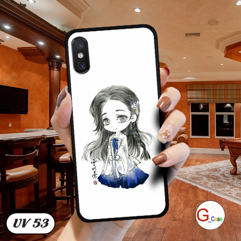 Ốp điện thoại Xiaomi Mi 8 Pro - lưng nhám viền dẻo