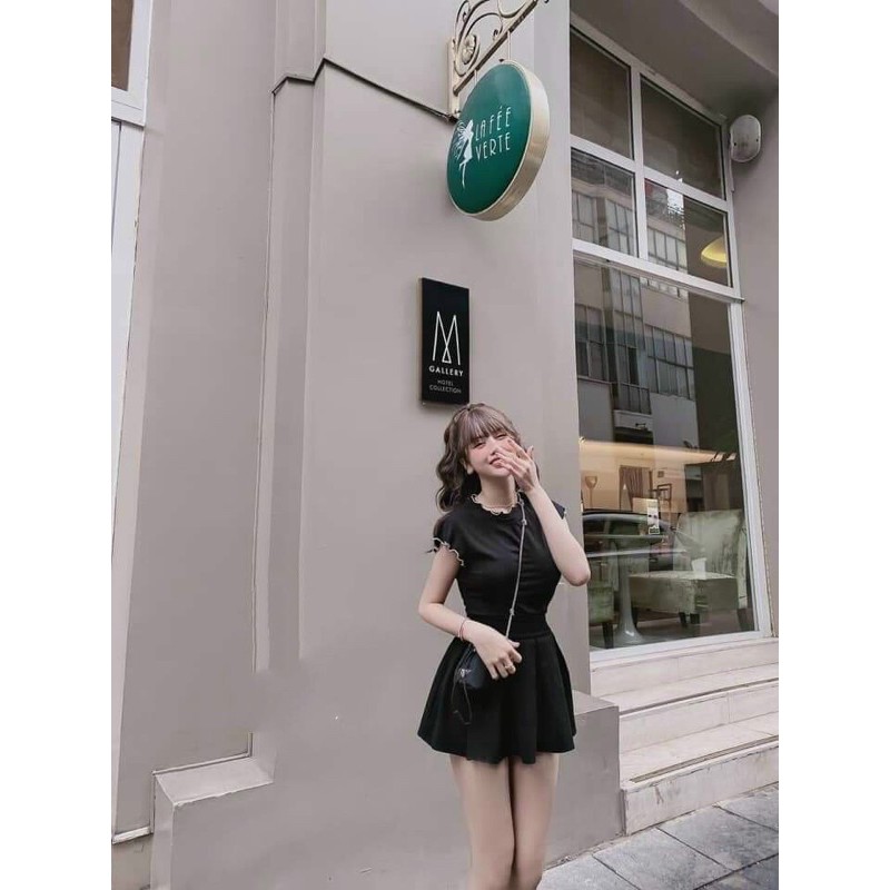 ÁO BODY CỔ TRÒN CUỐN BIÊN DÁNG SANG