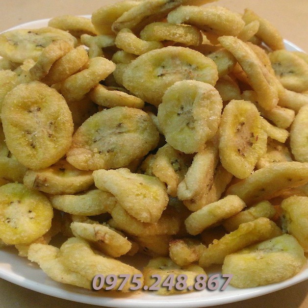 Chuối Sấy Giòn Nguyên Miếng LACTHUY FARM