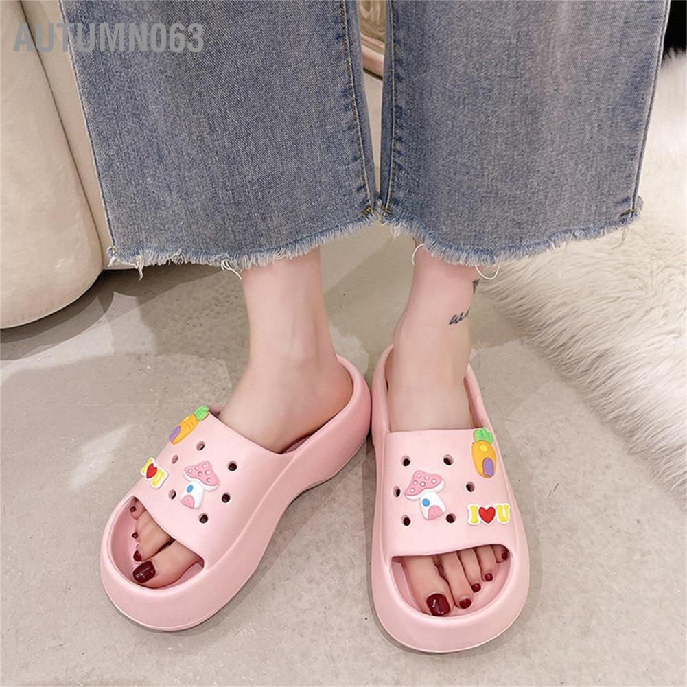 Dép hoạt hình dễ thương cho nữ không thấm nước EVA thông thường mềm mại trượt bữa tiệc bãi biển mua sắm Autumn063