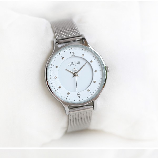 Đồng hồ nữ JULIUS JA-1060 dây thép | Julius Official