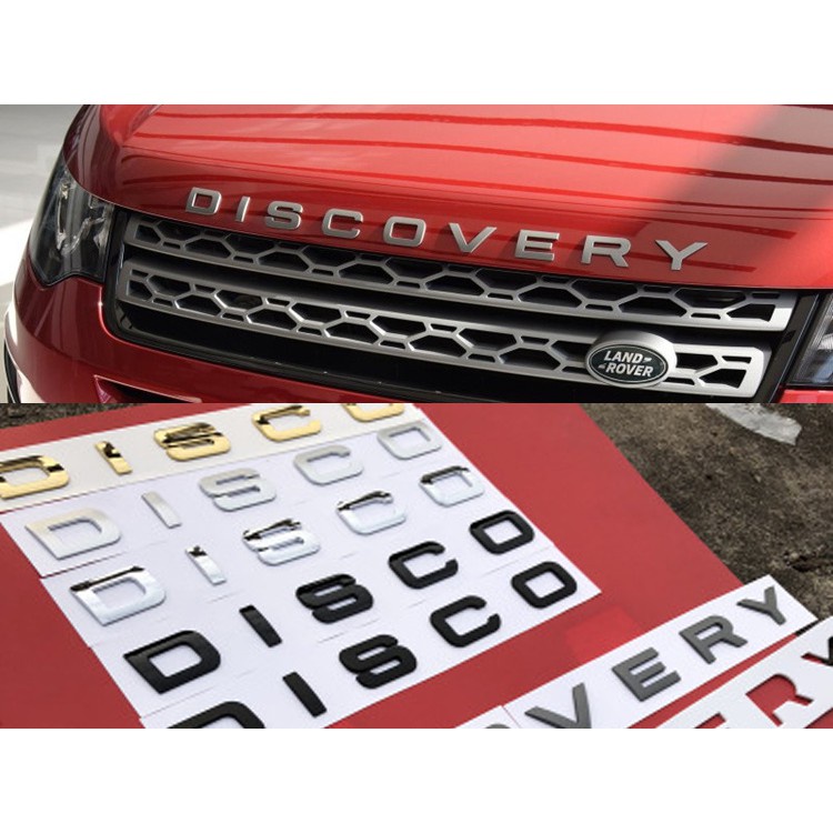 Tem DISCOVERY chữ nổi trang trí xe hơi ô tô
