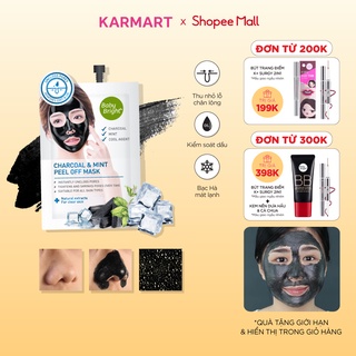Mặt nạ lột than đá và bạc hà Baby Bright Charcoal and Mint Peel Off Mask 10g