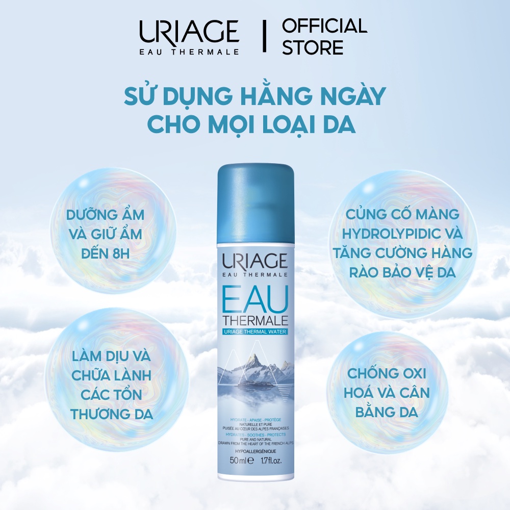Xịt khoáng cấp ẩm URIAGE THERMAL WATER 50ml