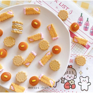 Charm bánh rán nhiều tầng B48/ Nguyên liệu làm slime resin trang trí