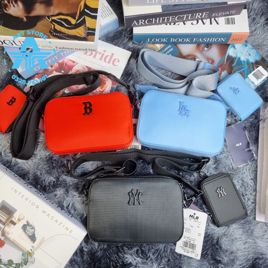 Túi Đeo Chéo MLB Mini Nylon Ripstop Dodgers Size Nhỏ Full Tag Code
