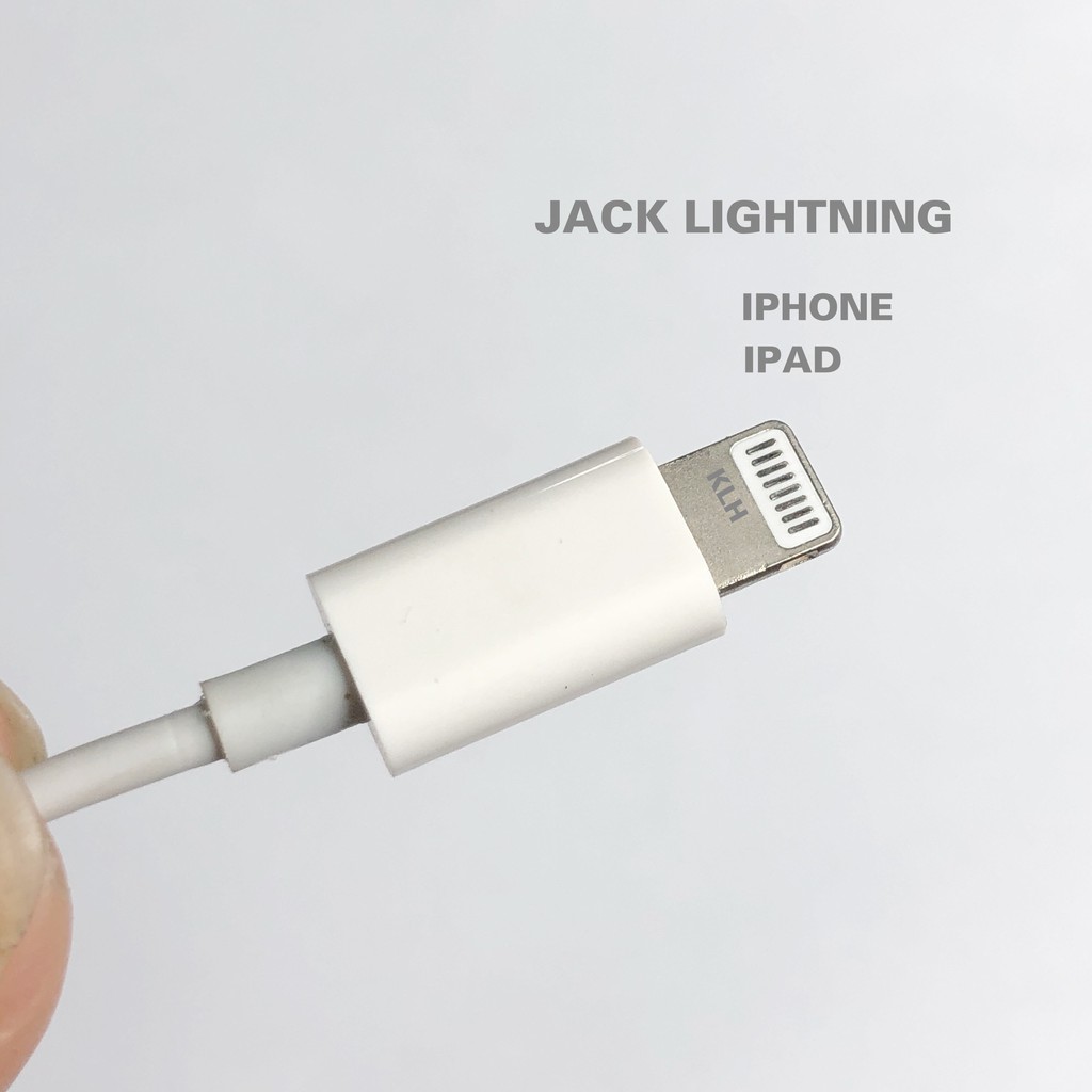 Jack chuyển tai nghe Lightning ra chân tròn 3.5mm tương thích iphone 5 6 7 x 11 kết nối Bluetooth hỗ trợ mic