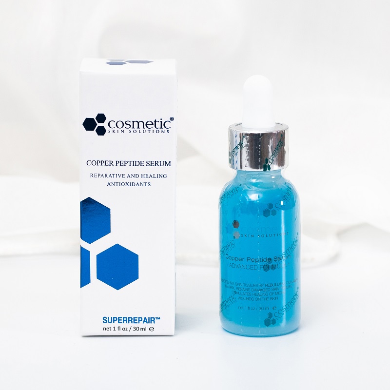 Tinh chất Cosmetic skin solutions Copper Peptide Serum Reparative Antioxdiants 30ml Tinh chất dưỡng mặt trẻ hóa da Chống lão hóa làm săn chắc da giữ ẩm cấp nước