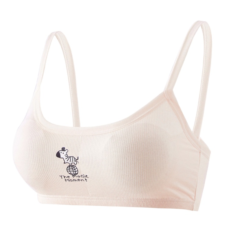 Haha Beathable Áo Ngực Thể Thao Bằng Cotton 5 Lựa Chọn Cho Tuổi Teen