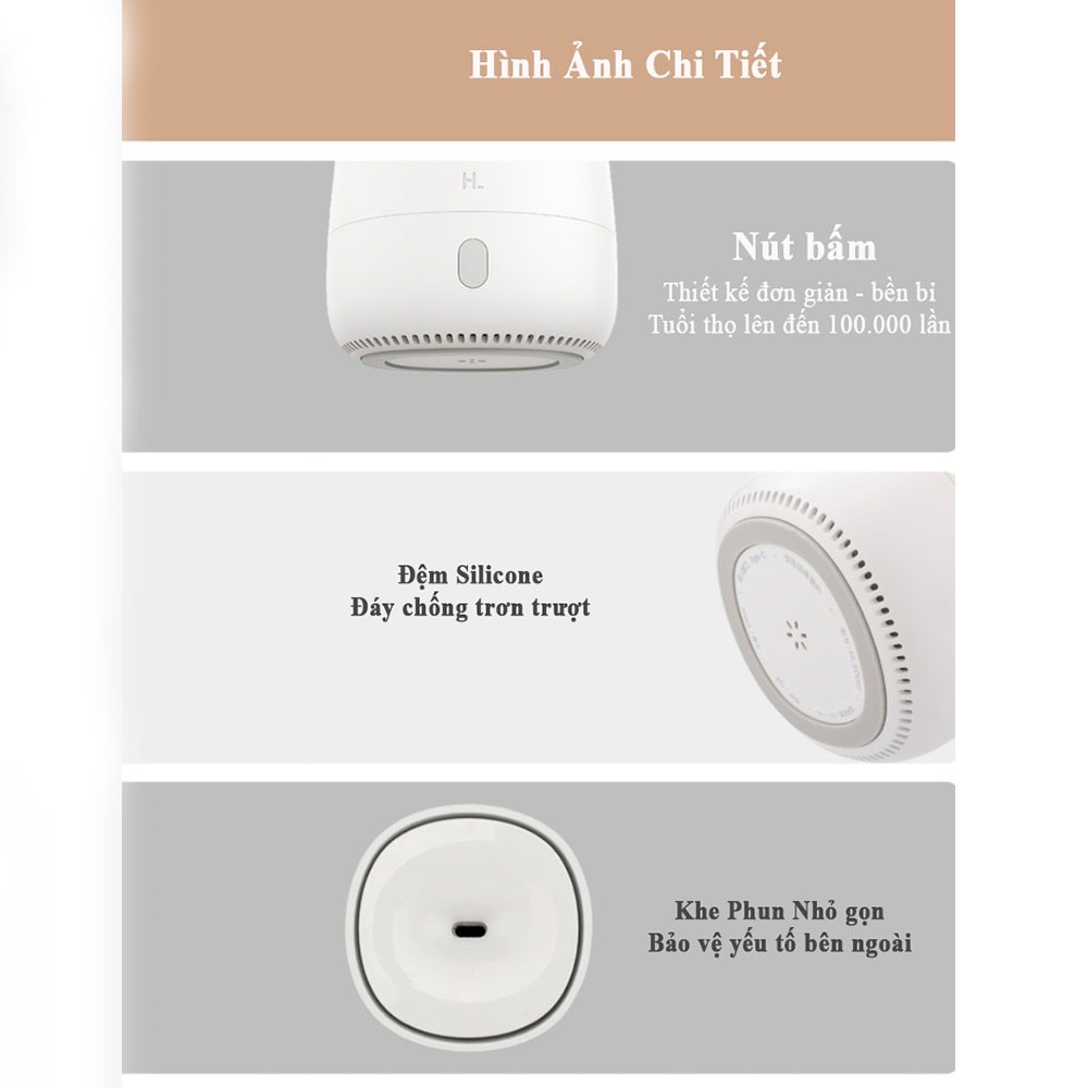 Đèn Ngủ Máy Khuyếch Tán Tinh Dầu Máy Phun Sương HL Aroma Làm Mát Thanh Lọc Không Khí Tạo Ẩm