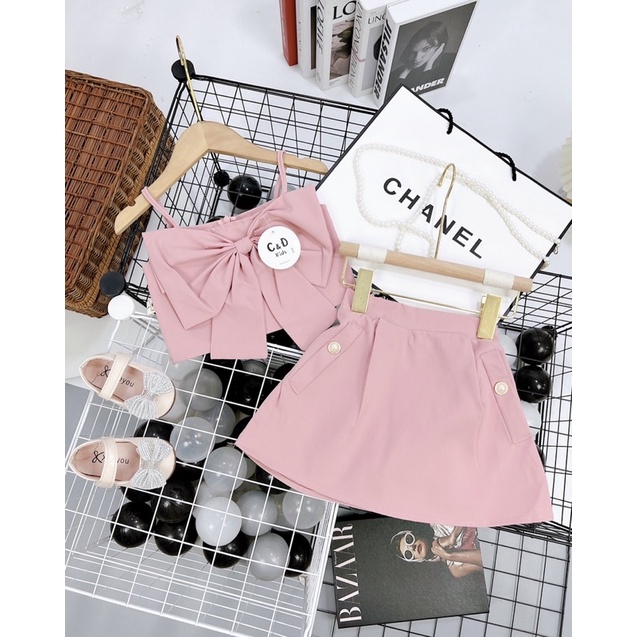 Bộ nơ dây phối cv siêu cưng 3 màu cho bé gái