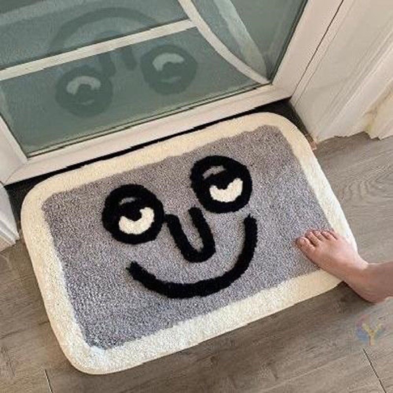 Thảm chân decor dễ thương, đáng yêu lông mềm