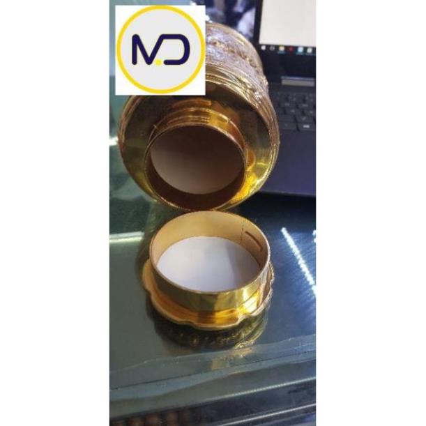 [Kho sỉ]  Lọ đựng chè - trà hoàng gia ( Hợp kim đồng - Thủ công)