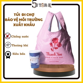 Túi đi chợ gấp gọn bảo vệ môi trường, túi đi siêu thị gấp gọn tiện ích, hàng xuất khẩu, lesportsac eco market tote