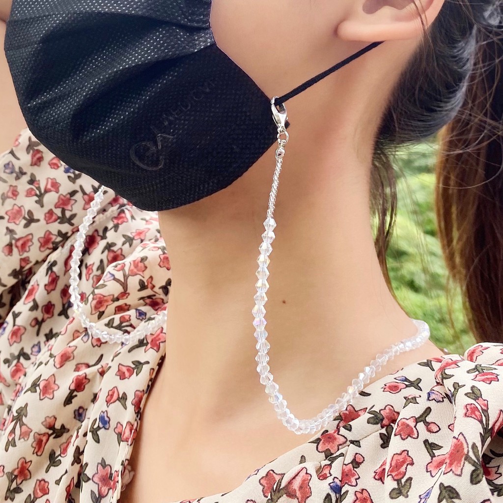 Dây khẩu trang hạt trong suốt Hàn Quốc P8