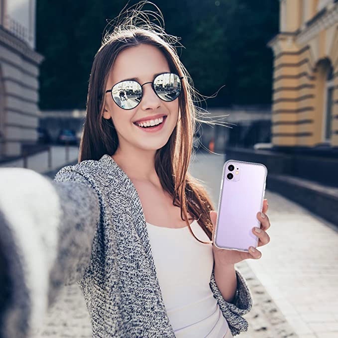 Ốp điện thoại trong suốt bảo vệ cho iPhone 15 14 13 12 11 Pro Mini X XS Max XR 7 8 6 Plus 5S 5C SE2 SE 2020 2022