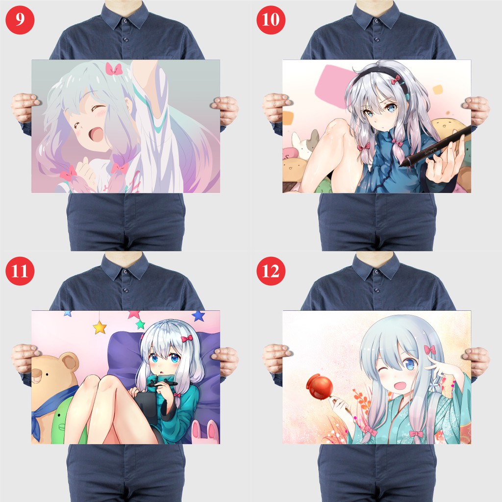 Tấm Poster Áp Phích Anime Eromanga Sensei - Tác Giả Đào Hoa By AnimeX - Áp Phích Dán Tường Dán Kính