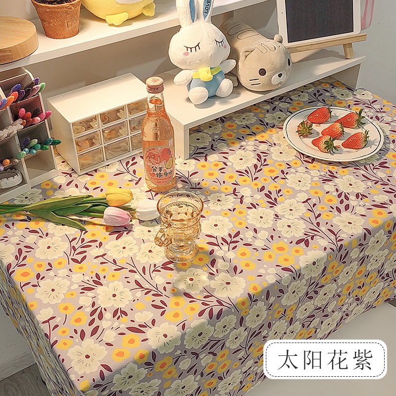 Khăn Trải Bàn Họa Tiết Kẻ Sọc Caro Dài 200cm Để Viết Trà Làm Việc Cho Học Sinh