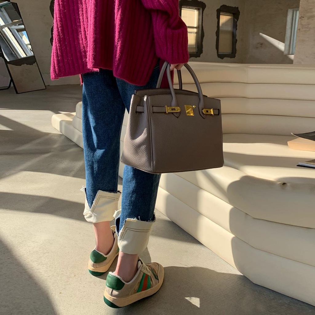 Quần jean ống rộng lưng cao thời trang đơn giản dành cho nữ