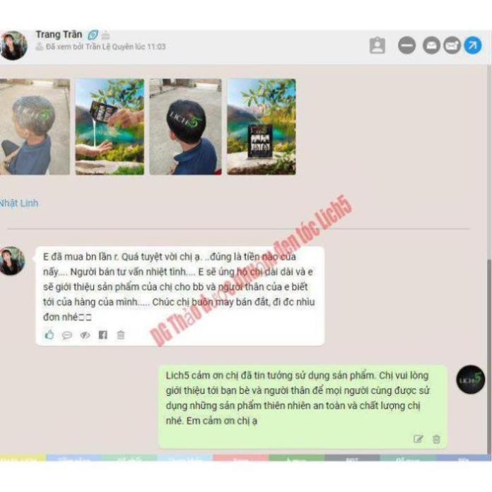 Dầu Gội Thảo Dược Đen Tóc Lich5 Hộp 10 gói | BigBuy360 - bigbuy360.vn