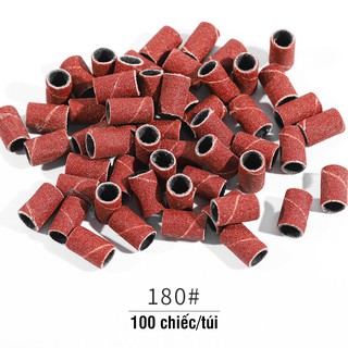 Nhẫn giấy ráp lắp máy mài móng (100 nhẫn/túi)