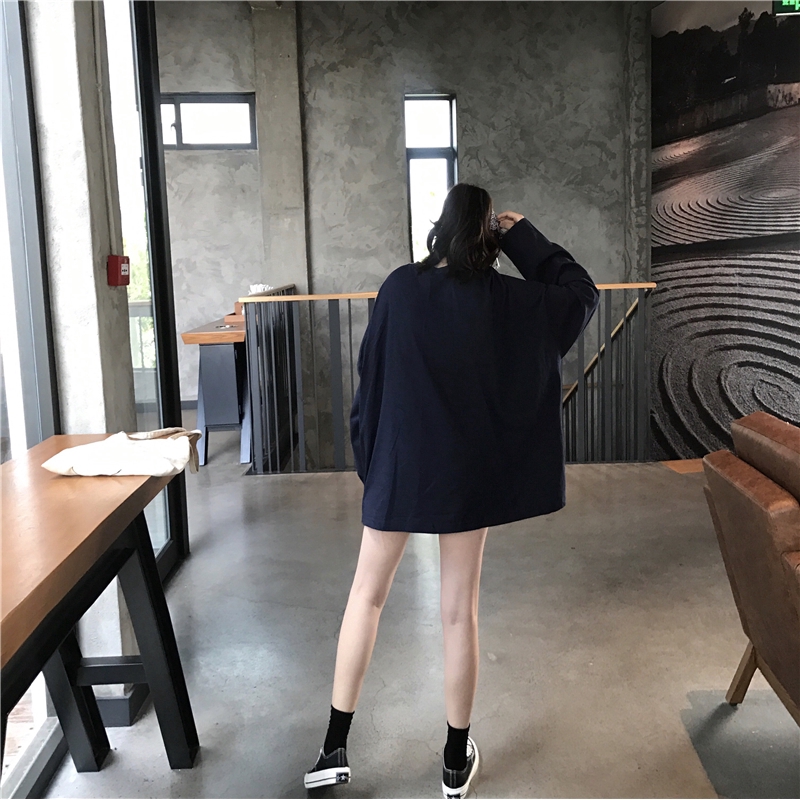 Áo Thun Tay Dài Dáng Rộng Thời Trang Mùa Thu Cho Nữ