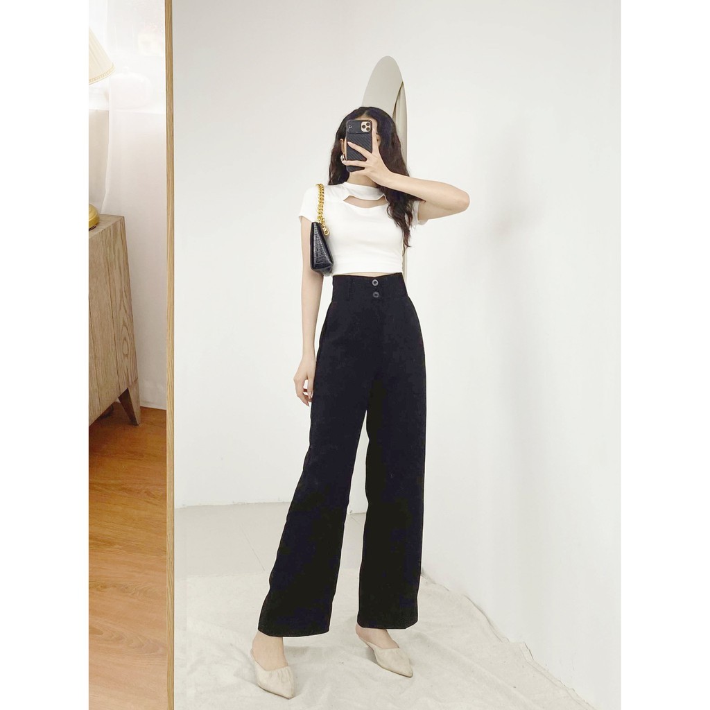 Quần ống rộng LYRA culottes vải tuyết mưa nữ lưng cao trẻ trung năng động thời trang - VXYQD0022 | BigBuy360 - bigbuy360.vn