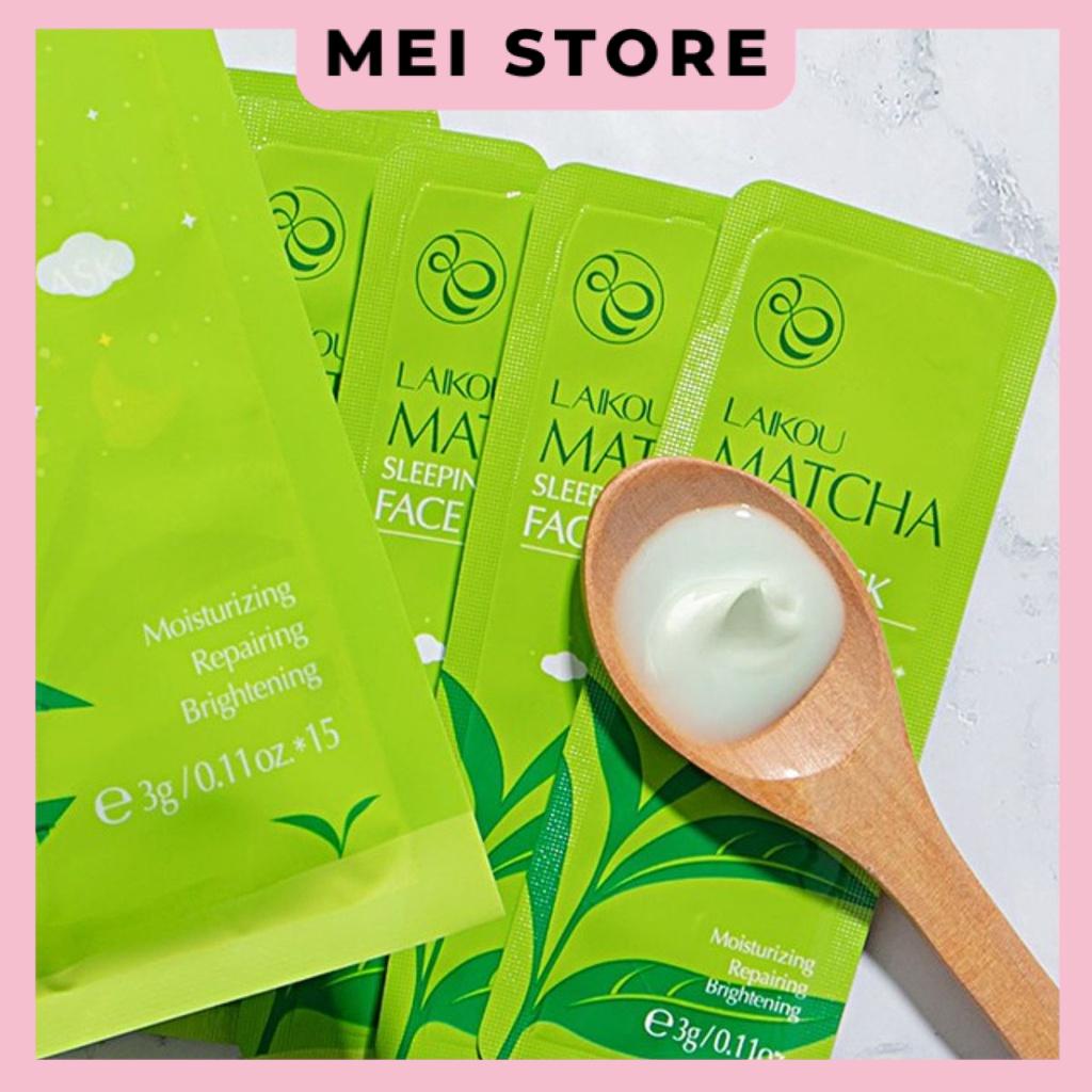 Mặt Nạ Ngủ Trà Xanh Matcha Mud Mask Laikou