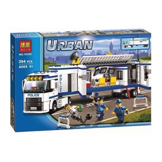 [HPTOYS] Lắp ráp xếp hình cities urban 10420 - Xe cảnh sát di động