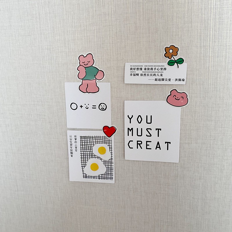 Sticker gấu nhỏ hình vẽ nguệch ngoạc