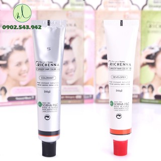 Gội nhuộm tóc bạc Richenna Hàn Quốc 06