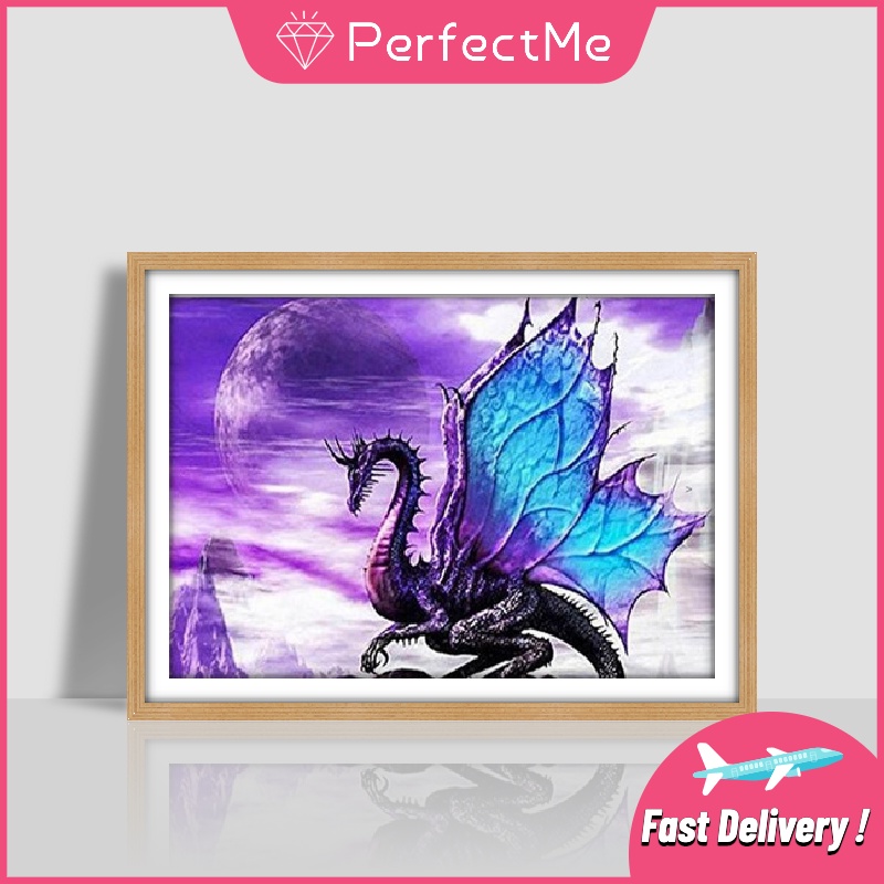 Bộ tranh đính đá 5D tự làm hình rồng 30×40