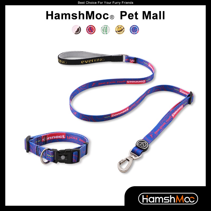 HamshMoc Dây Dắt Thú Cưng Đi Dạo Kèm Dây Đeo Mềm Mại Tùy Chỉnh Tiện Dụng Cho Cún Cưng Cỡ Nhỏ/ Vừa/ Lớn