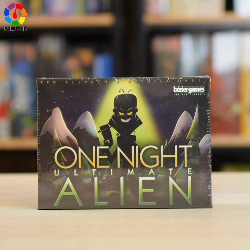 Bộ bài chơi board game One Night Ultimate Alien phiên bản tiếng Anh dành cho tiệc tổ chức tại gia